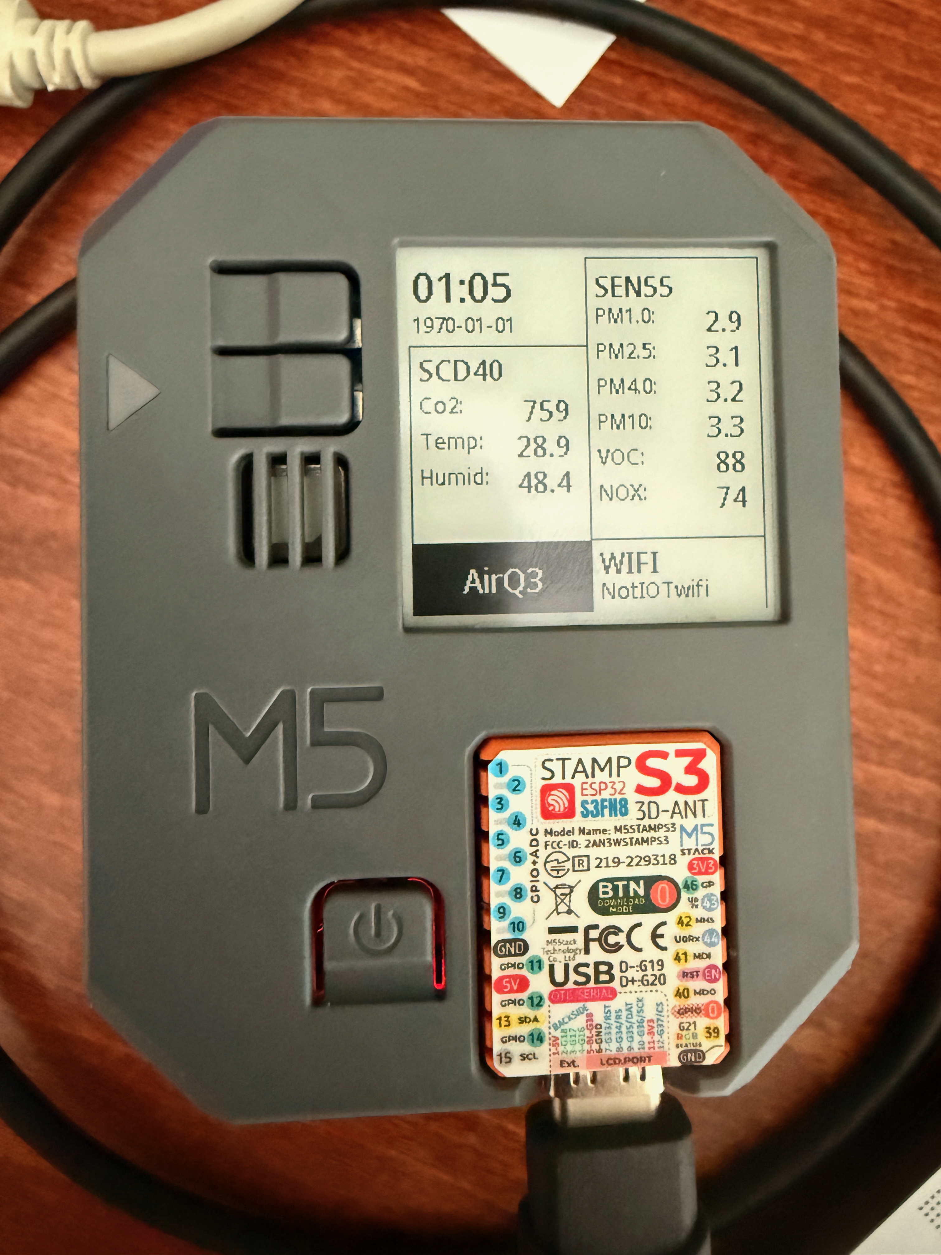 M5Stack AirQ esphome edition M5Stack AirQ