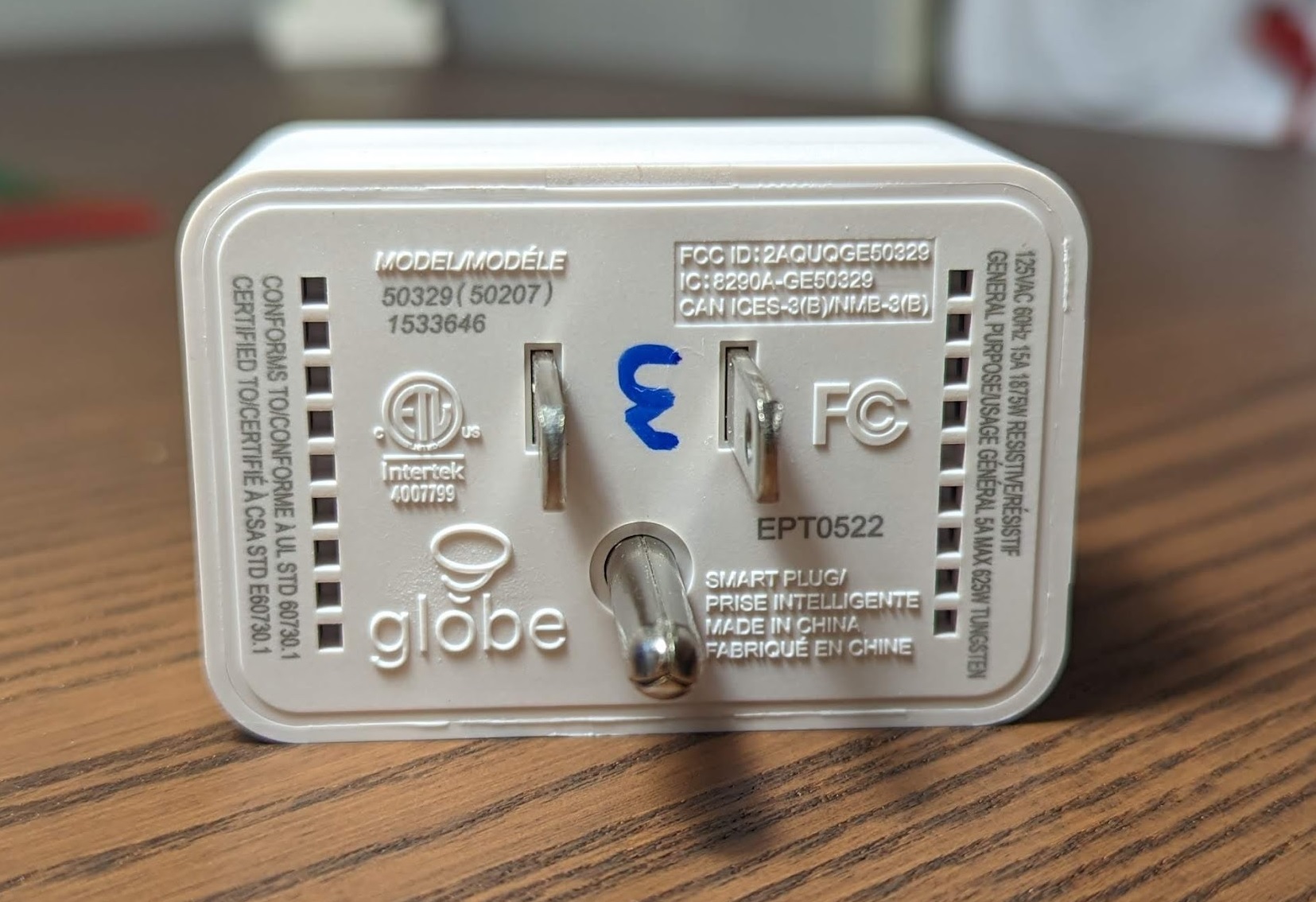 Globe 50359 Back alt text