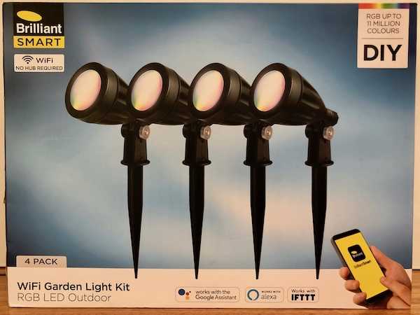 Brilliant Smart Wi-Fi RGB Garden Light Kit