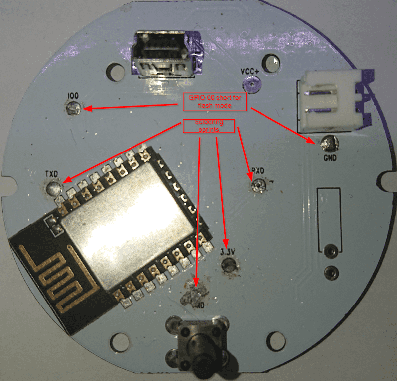 Soldering points